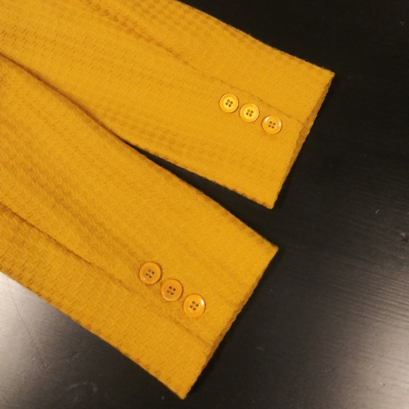 Rena Rowen | NEW Stunning Canary Textured Wool Blazer - Size 8 - Picture 7 of 9